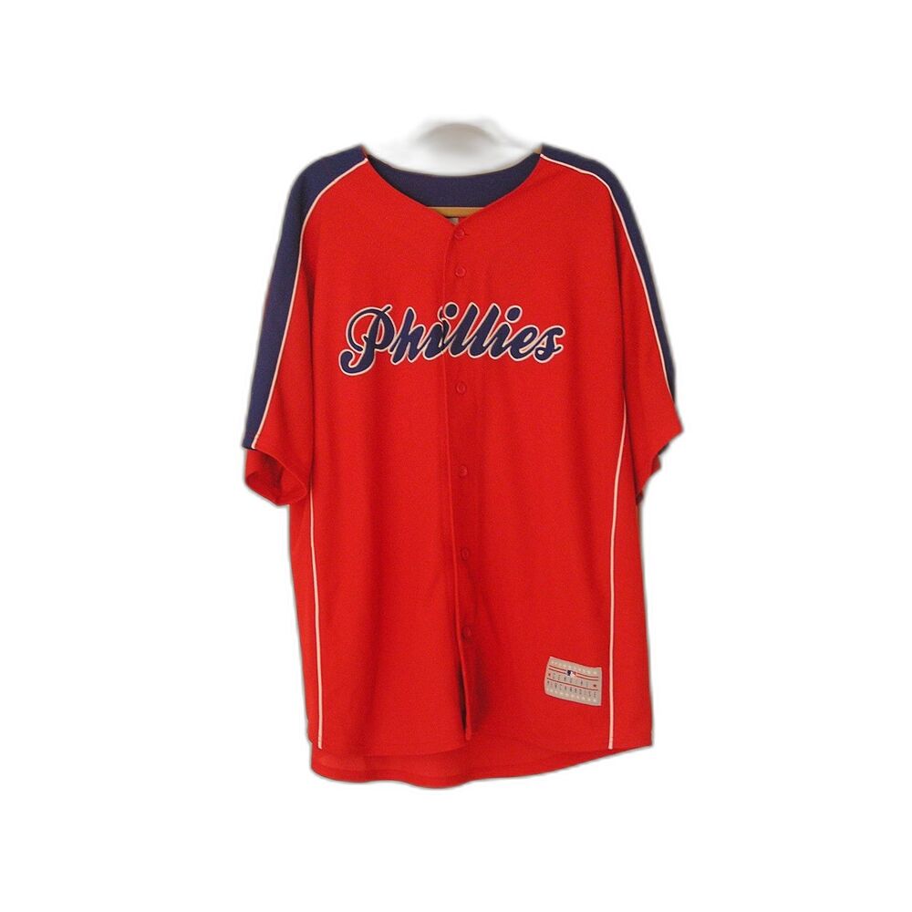 Philadelphia Phillies Chase Utley #26 Red Men's Baseball Genuine Jersey Size XXL